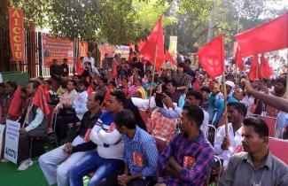 Sanitation workers in Delhi