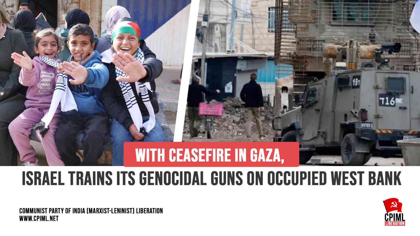 Genocidal Guns On Occupied West Bank